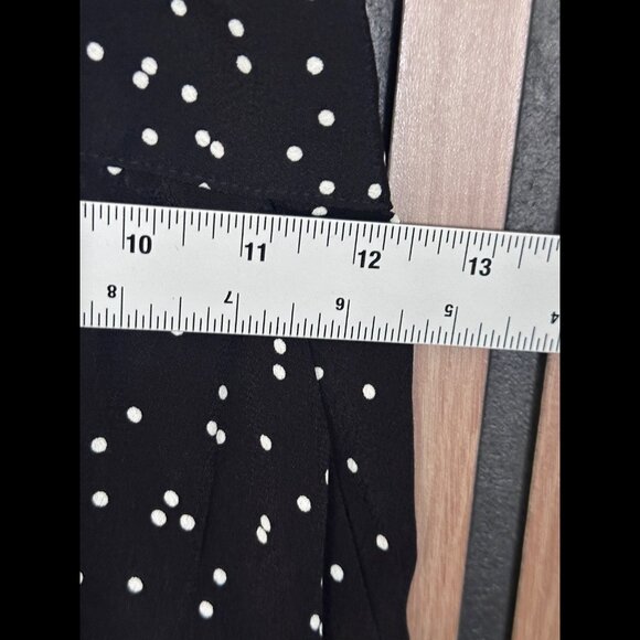 New Flynn Skye Jumpsuit Small Black Polka Dot Halter Neck Flare Lightweight - Picture 4 of 9